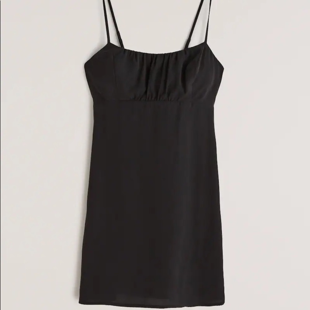 SOLD ruched slip mini dress